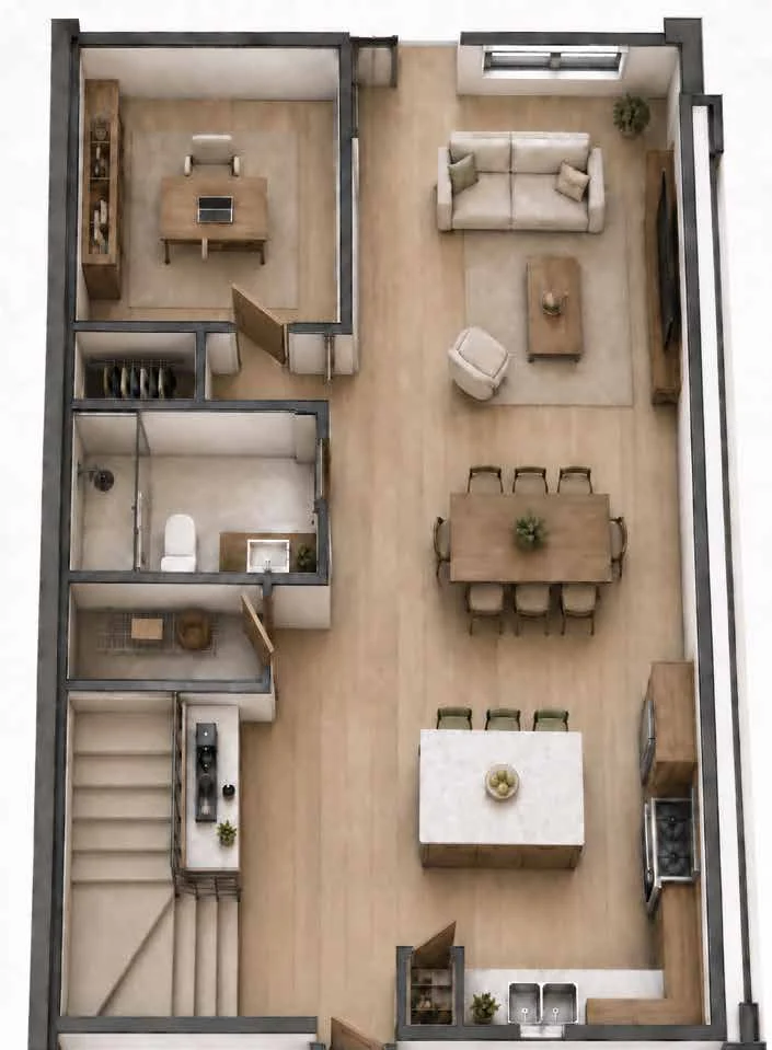 Planta alta del Townhouse